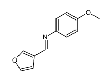 [1-Furan-3-yl-meth-(Z)-ylidene]-(4-methoxy-phenyl)-amine结构式
