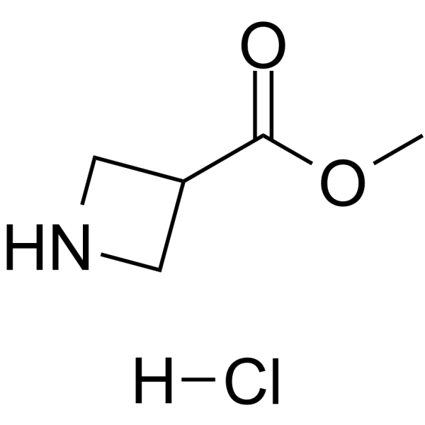 氮杂环丁烷-3-甲酸甲酯盐酸盐结构式
