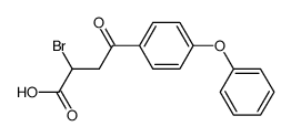 2-bromo-3-(4-phenoxybenzoyl)propionic acid结构式