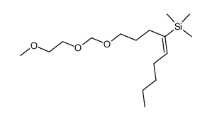(E)-1-(2-methoxyethoxy)methoxy-4-(trimethylsilyl)-4-nonene结构式
