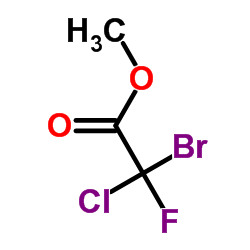 溴氯氟乙酸甲酯结构式