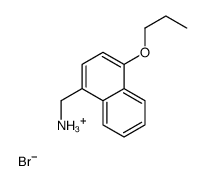 (4-propoxynaphthalen-1-yl)methylazanium,bromide Structure