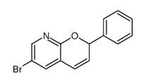 6-bromo-2-phenyl-2H-pyrano[2,3-b]pyridine结构式