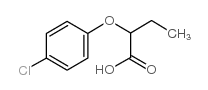 2-(4-氯苯氧基)丁酸结构式