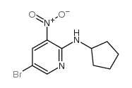 5-溴-2-环戊基氨基-3-硝基吡啶结构式