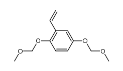 2,5-bis-methoxymethoxy-styrene结构式
