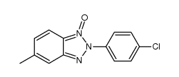 2-(4-Chlorphenyl)-5-methyl-2H-benzotriazol-1-oxid结构式