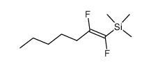 ((Z)-1,2-Difluoro-hept-1-enyl)-trimethyl-silane结构式