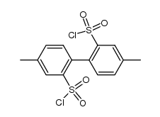 4,4'-dimethyl-biphenyl-2,2'-disulfonyl chloride结构式