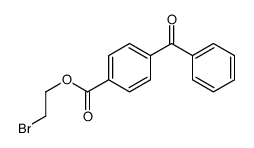 2-bromoethyl 4-benzoylbenzoate Structure