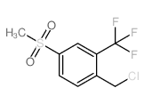 1-(氯甲基)-4-(甲基磺酰基)-2-(三氟甲基)苯结构式