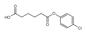 adipic acid mono-(4-chloro-phenyl ester) Structure