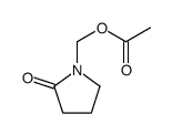 (2-oxopyrrolidin-1-yl)methyl acetate结构式