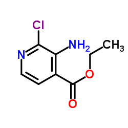 3-氨基-2-氯烟酸乙酯结构式