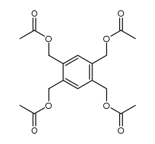 1,2,4,5-tetrakis-acetoxymethyl-benzene Structure