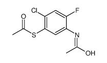 S-(5-acetamido-2-chloro-4-fluorophenyl) ethanethioate结构式