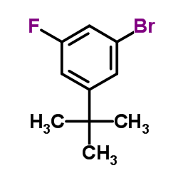 1-叔丁基-3-溴-5-氟苯结构式