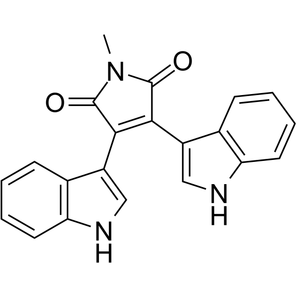双吲哚马来酰亚胺V结构式
