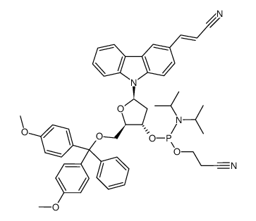 3-Cyanovinylcarbazole phosphoramidite结构式