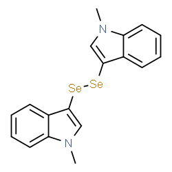 二(1-甲基-1H-吲哚)硒结构式