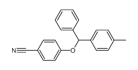 4-(phenyl(p-tolyl)methoxy)benzonitrile Structure