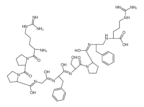 [Phe8Ψ(CH-NH)-Arg9]-缓激肽结构式