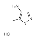 1,5-二甲基-1H-吡唑-4-胺盐酸盐结构式