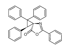 cis-1,2,2,5-tetraphenyl-6-oxa-4-azaspiro<2.4>hept-4-en-7-one Structure