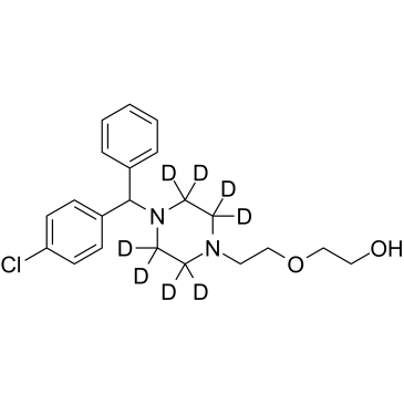 Hydroxyzine D8结构式