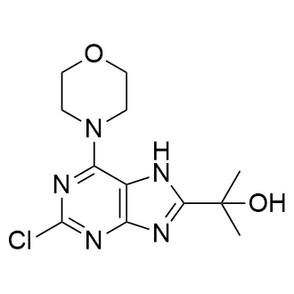 2-(2-Chloro-6-morpholino-7H-purin-8-yl)propan-2-ol Structure
