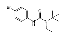3-(4-bromophenyl)-1-tert-butyl-1-ethylurea结构式