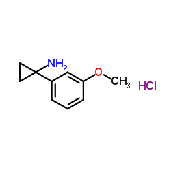 1-(3-甲氧基苯基)环丙胺盐酸盐结构式