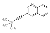 3-(((三甲基甲硅烷基)乙炔基)-1,5-萘啶结构式