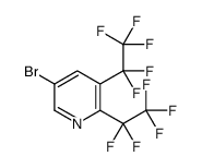 5-Bromo-2,3-bis(pentafluoroethyl)pyridine Structure