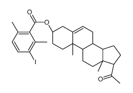 pregnenolone 2,6-dimethyl-3-iodobenzoate Structure