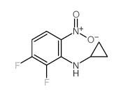 N-环丙基-2,3-二氟-6-硝基苯胺结构式