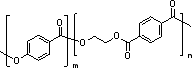 聚(4-羟基苯甲酸-co-对苯二甲酸乙二醇酯结构式
