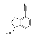 1-formyl-2,3-dihydro-1H-indene-4-carbonitrile结构式
