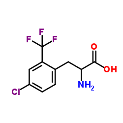 4-CHLORO-2-(TRIFLUOROMETHYL)-DL-PHENYLALANINE Structure