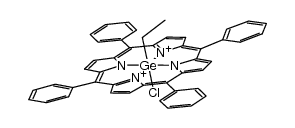 (tetraphenylporphyrin)(germanium(IV))(Cl)(CH2CH3)结构式