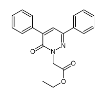 ethyl 2-(6-oxo-3,5-diphenylpyridazin-1-yl)acetate结构式