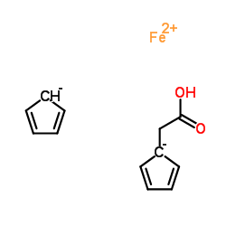 Ferroceneacetic Acid structure