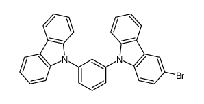 1-(3-bromo-9H-carbazol-9-yl)-3-(9H-carbazol-9-yl)-benzene Structure
