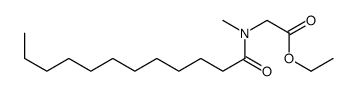 ethyl 2-[dodecanoyl(methyl)amino]acetate结构式