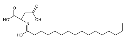 (2S)-2-(hexadecanoylamino)butanedioic acid结构式