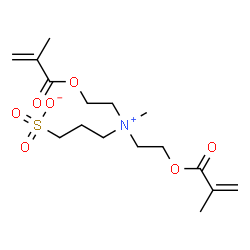 3-[双[2-(甲基丙烯酰氧基)乙基](甲基)铵基]丙烷-1-磺酸盐结构式