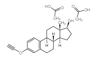 Ethynylestradiol Diacetate Structure