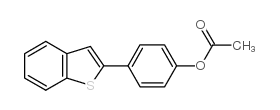 2-(4-Acetoxyphenyl)benzothiophene Structure