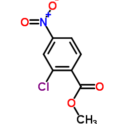 2-氯-4-硝基苯甲酸甲酯结构式