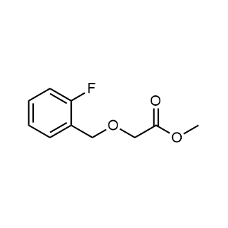 Methyl2-((2-fluorobenzyl)oxy)acetate Structure